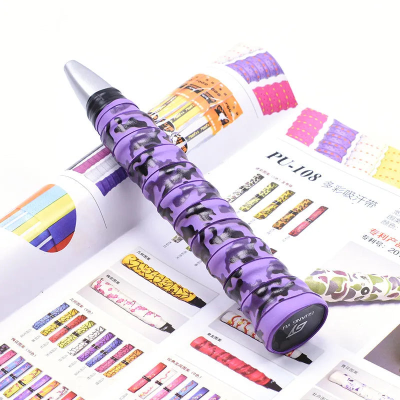 PU camouflage pattern hand gel sweat band winding tape in multiple colour options for sports equipment grip