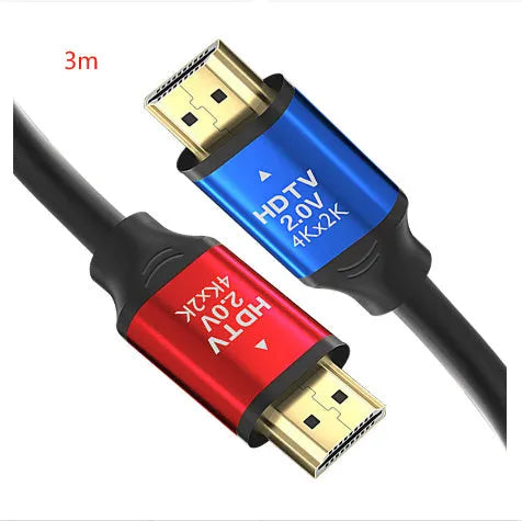 1.5 metre long HDMI cable with gold-plated aluminium alloy connectors on a white background.