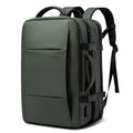 Foldable large capacity waterproof Oxford cloth business travel backpack with double shoulder straps in black colour