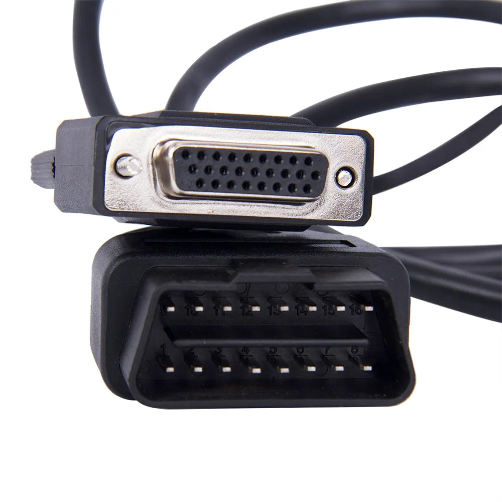 OBD2 male to DB26 female extension cable 180 cm black diagnostic cord