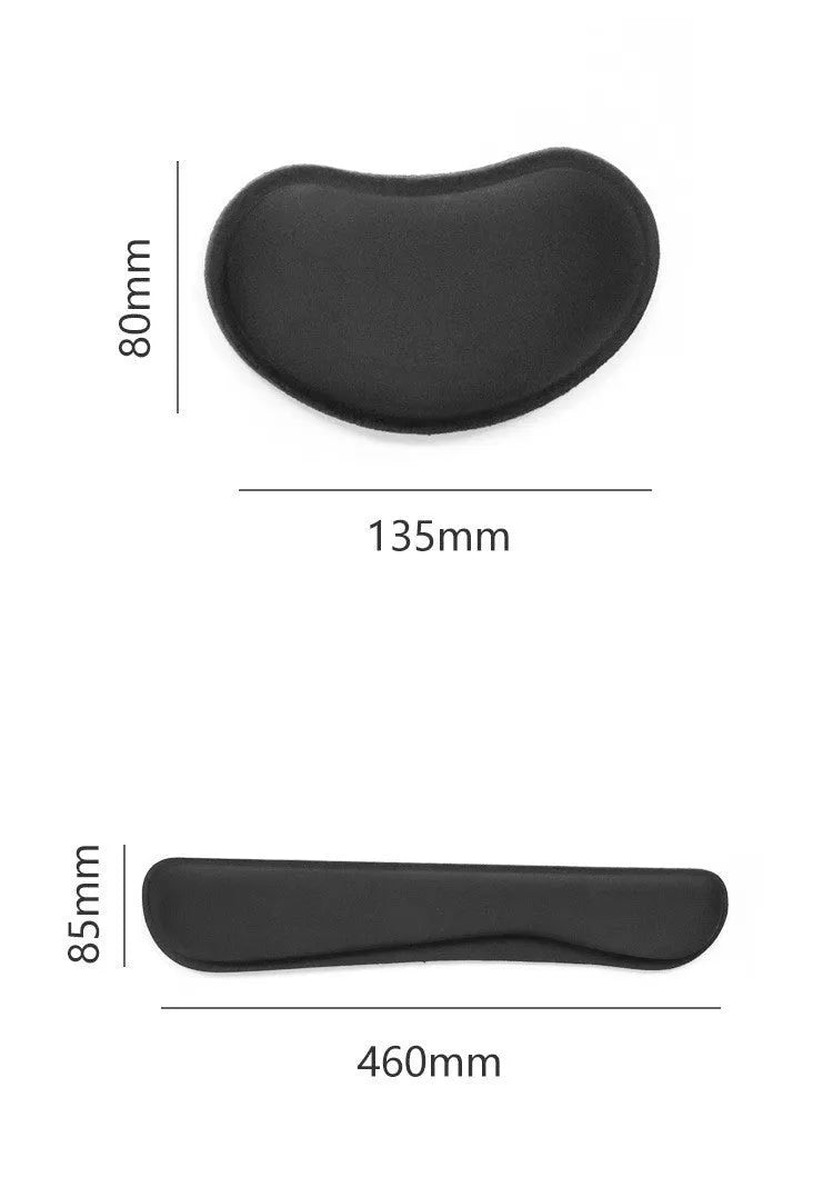 Natural rubber wrist pad hand rest keyboard support 230x190x24mm on desk
