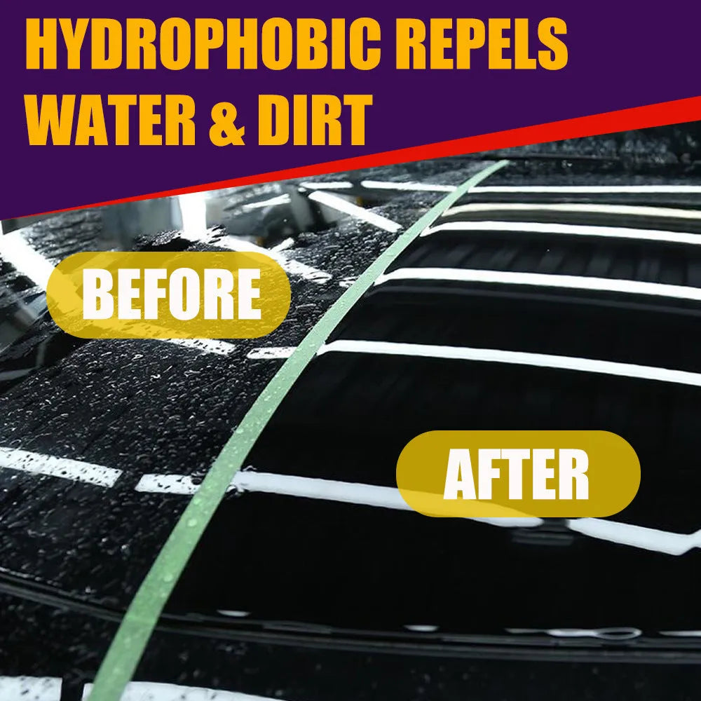 Purple automotive nano coating spray bottle for car paint maintenance in 30ml and 100ml sizes