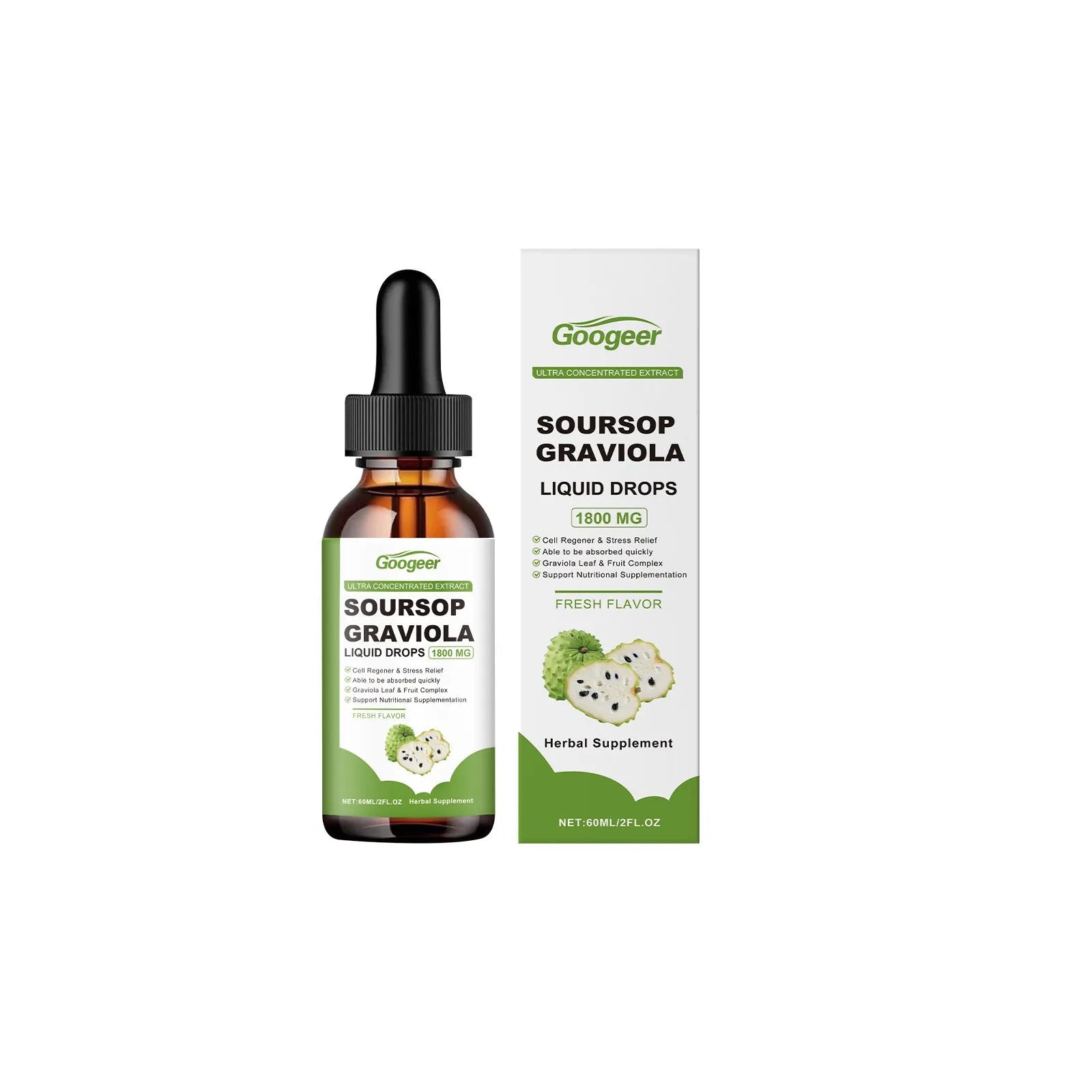 Googeer Liquid Drops Body Treatment 60ml bottle with dropper applicator