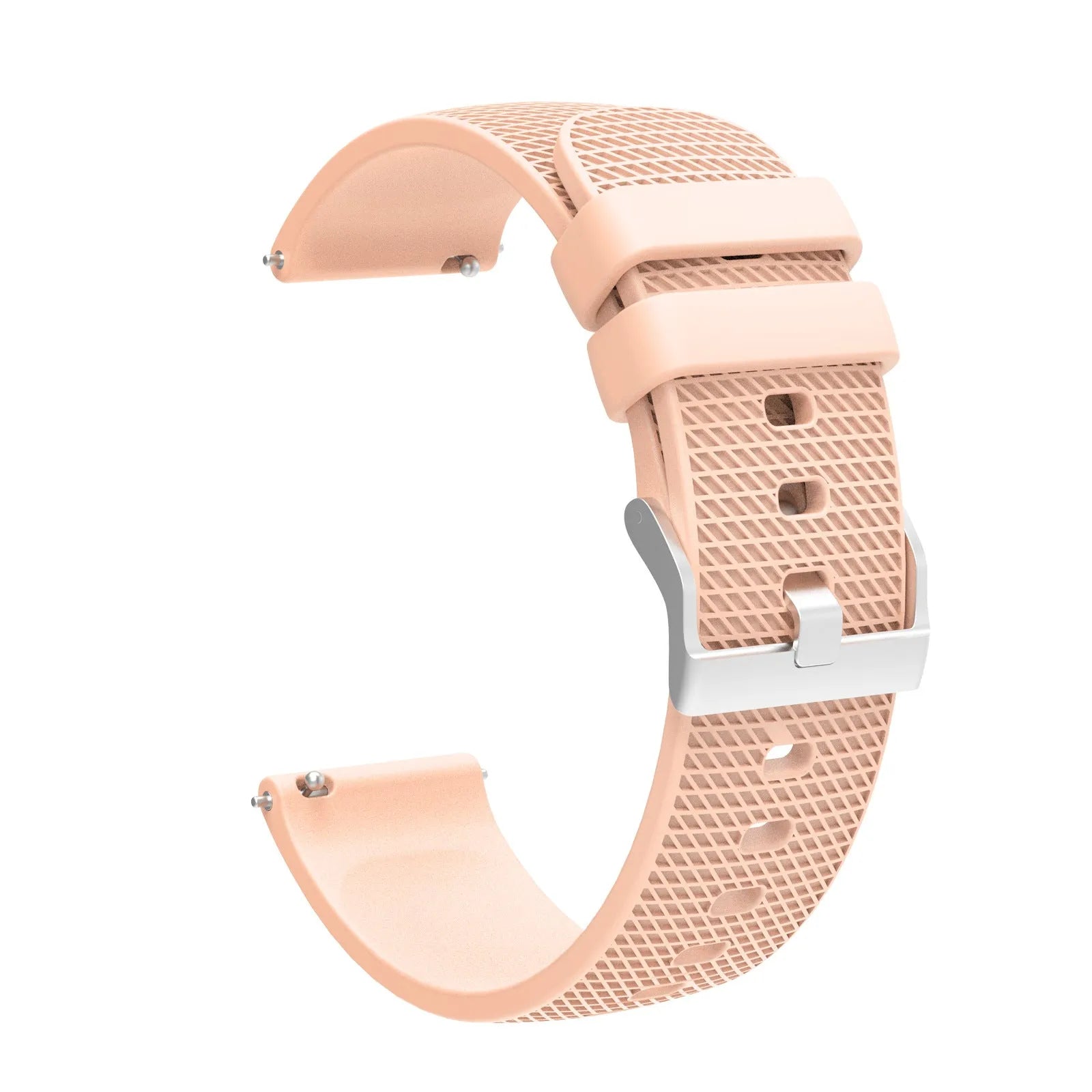 Grid pattern silicone watch strap compatible with Vivoactive 4 GTS GT3 in multiple colours and widths 18mm 20mm 22mm