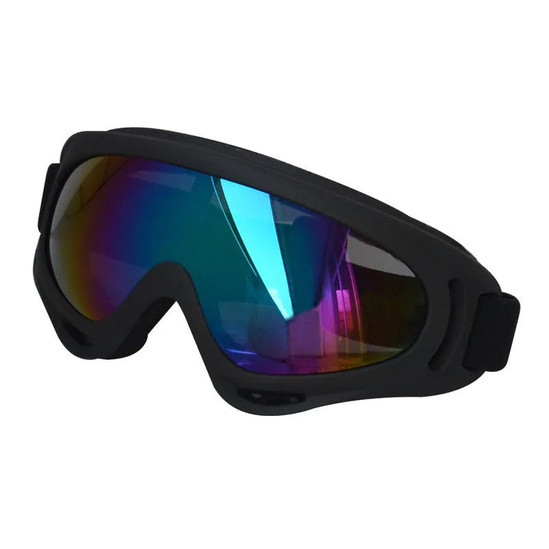 Outdoor dog sunglasses with UV400 protection, Class 2 sunshade lenses, full-frame PC construction, available in eleven colours including army green and black