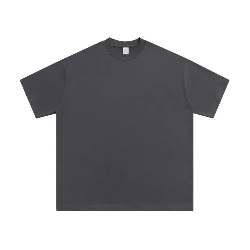 Men's loose cotton half-sleeve shirt in multiple colours with pullover style