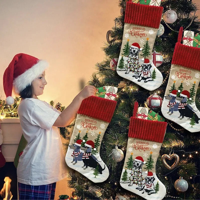 Cloth Christmas tree pendant measuring 46x28cm for pet accessories and festive storage