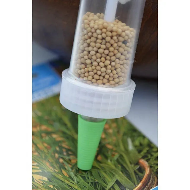 12cm long plastic mini garden sower tool for seed planting in pots