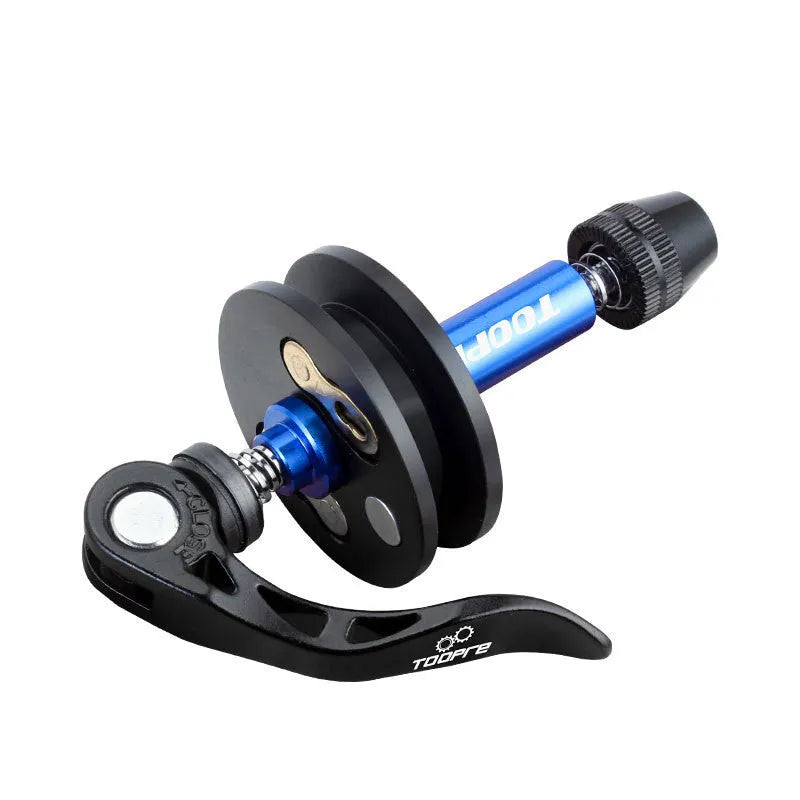 Aluminium bicycle chain tool with three format options for washing and tension adjustment