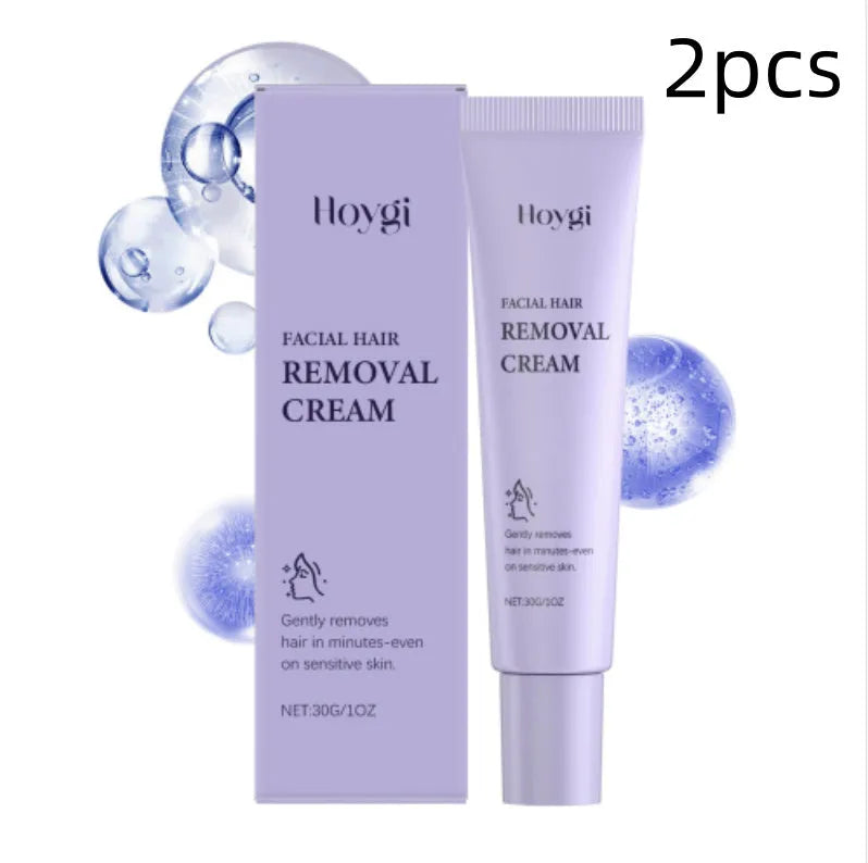 Women's facial hair removal cream 30g tube with shea butter and Centella asiatica extract