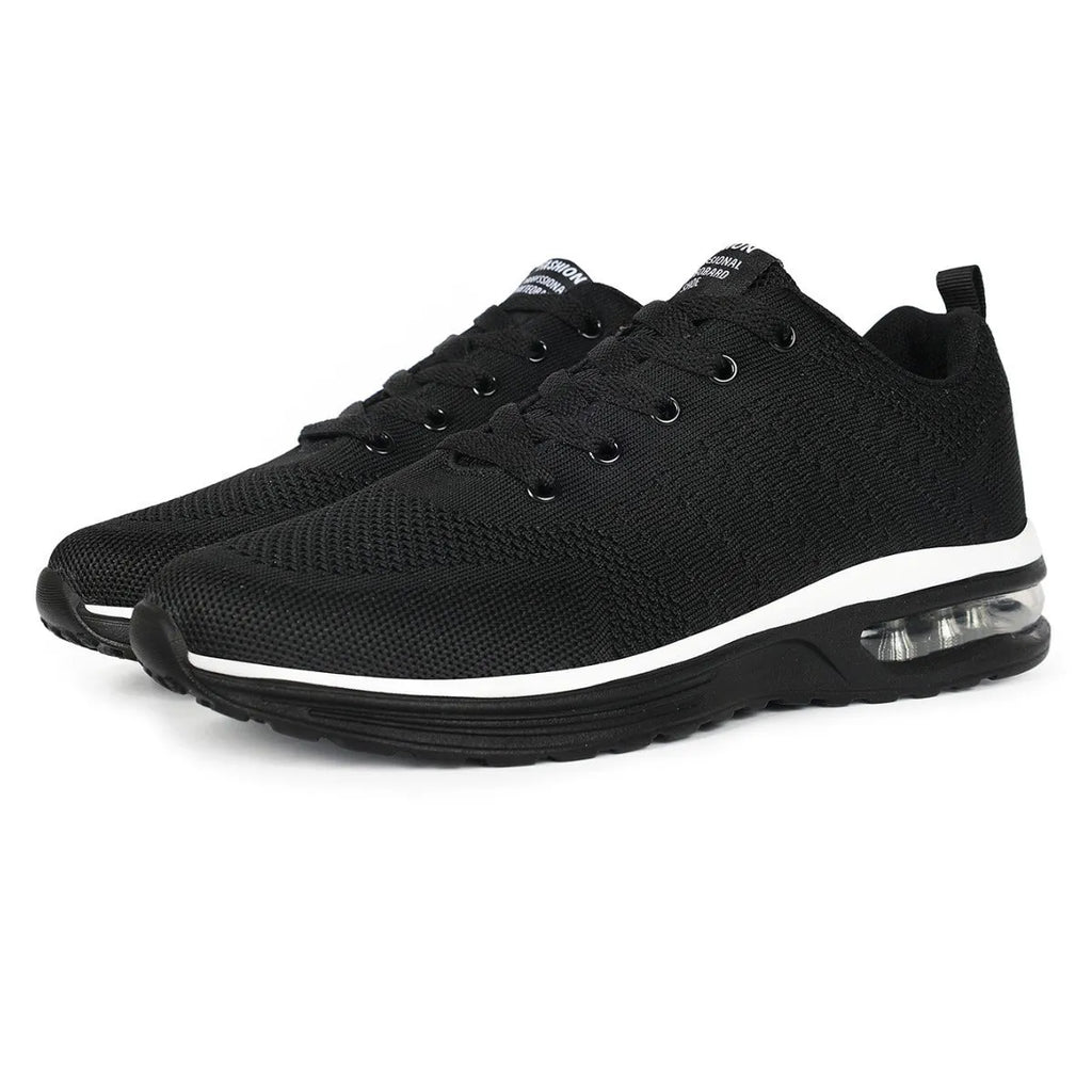 Casual Flyknit running shoes with mesh upper in multiple colours on a PU sole