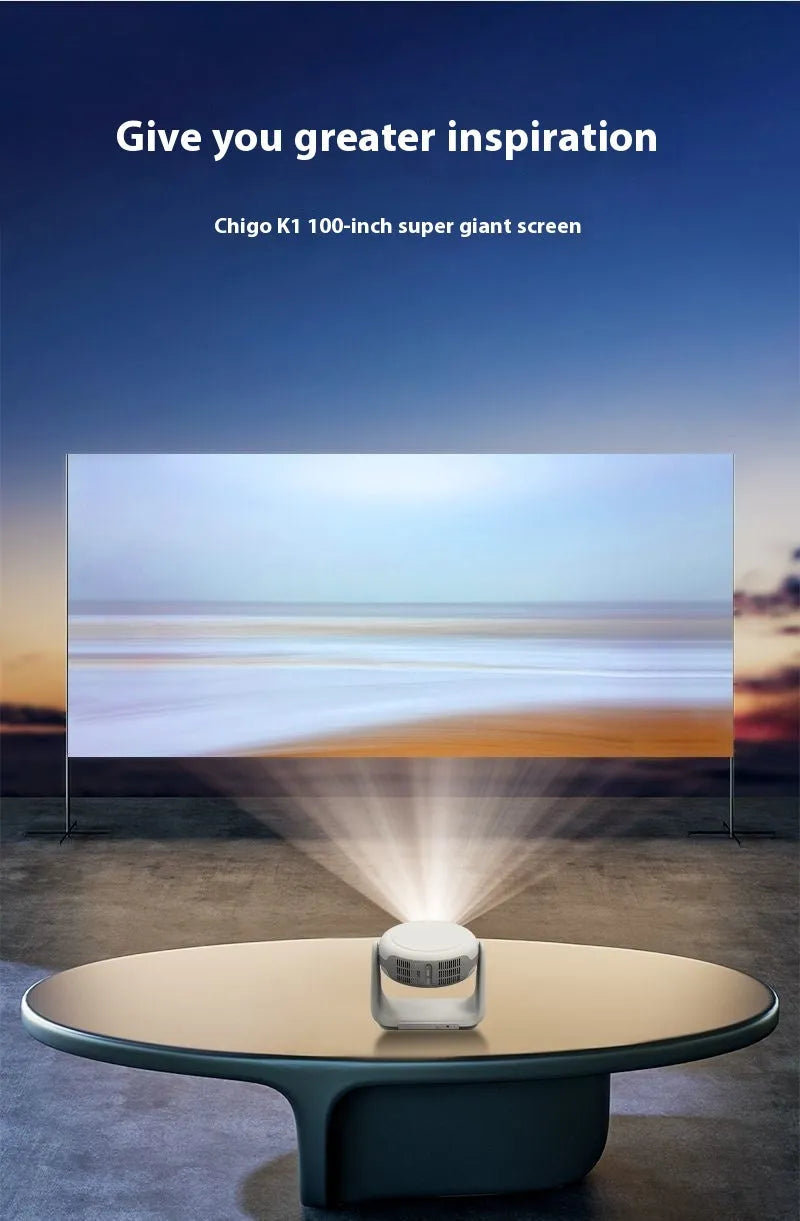 5G intelligent voice projector 1080p HD 1500 lumens smart wifi for home day direct wall projection