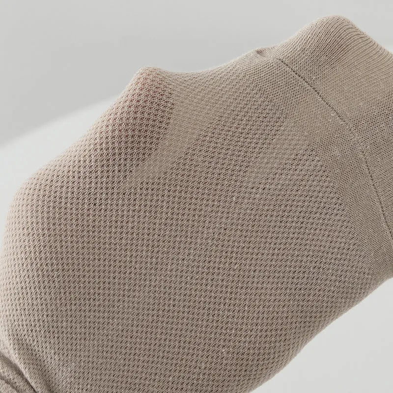 Men's low-cut solid colour polyester boat socks shown in multiple colour options