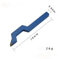 Curved character jewellery stamping tool with gold finish for rings and bracelets