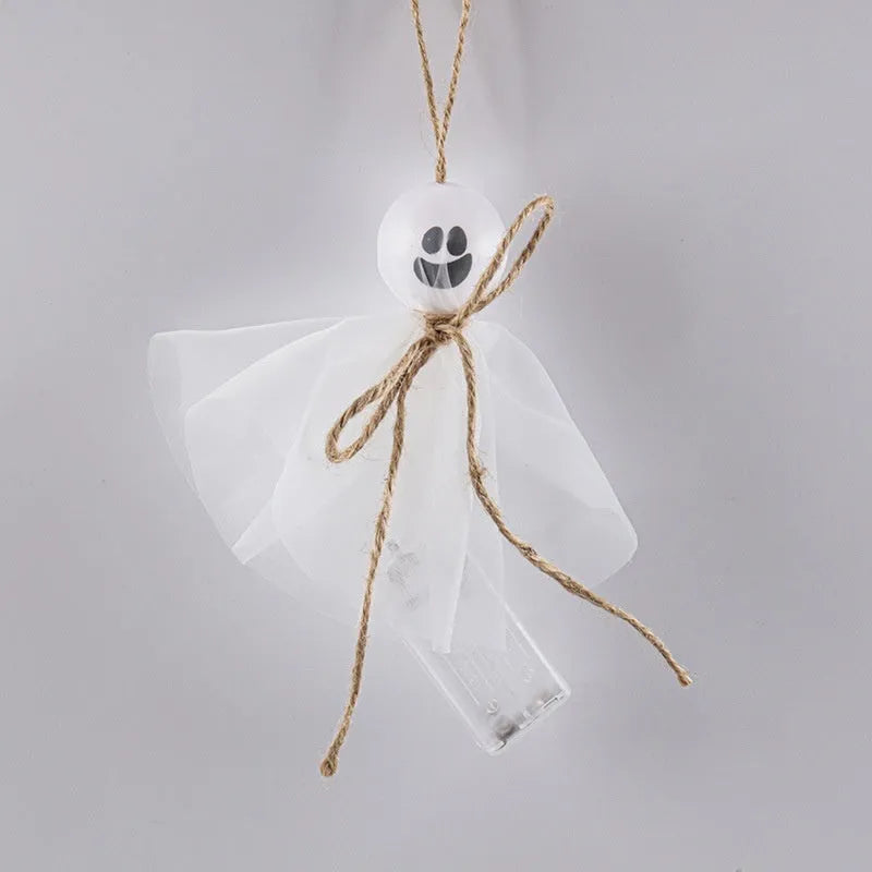Halloween LED lighting chain with colourful ghost lights and battery box for venue decoration