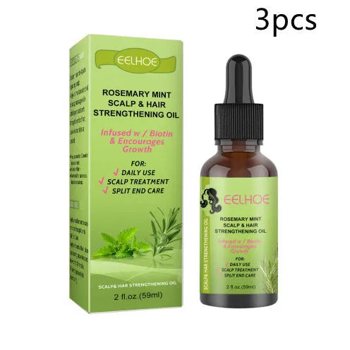 59ml Rosemary Mint Hair Growth Fluid bottle for scalp massage and hair care