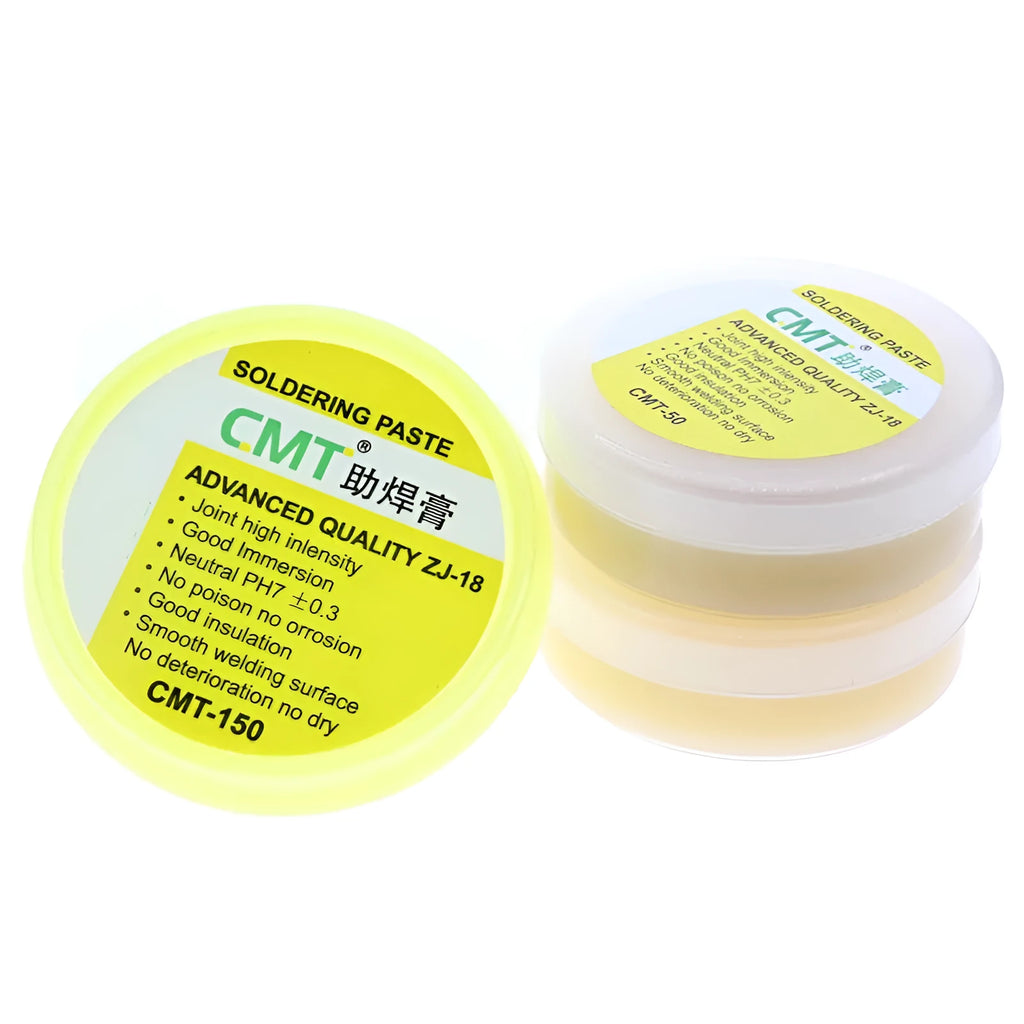 High purity rosin soldering flux paste in 50g and 85g containers for electric soldering iron