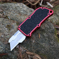 Alloy Outdoor A folding knife with SK5 alloy blade, 135mm full length, shown in a colour variant with removable blade