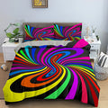 3D digital printing bedding set with Nordic pattern, chemical fibre, fitted sheet style, available in multiple sizes