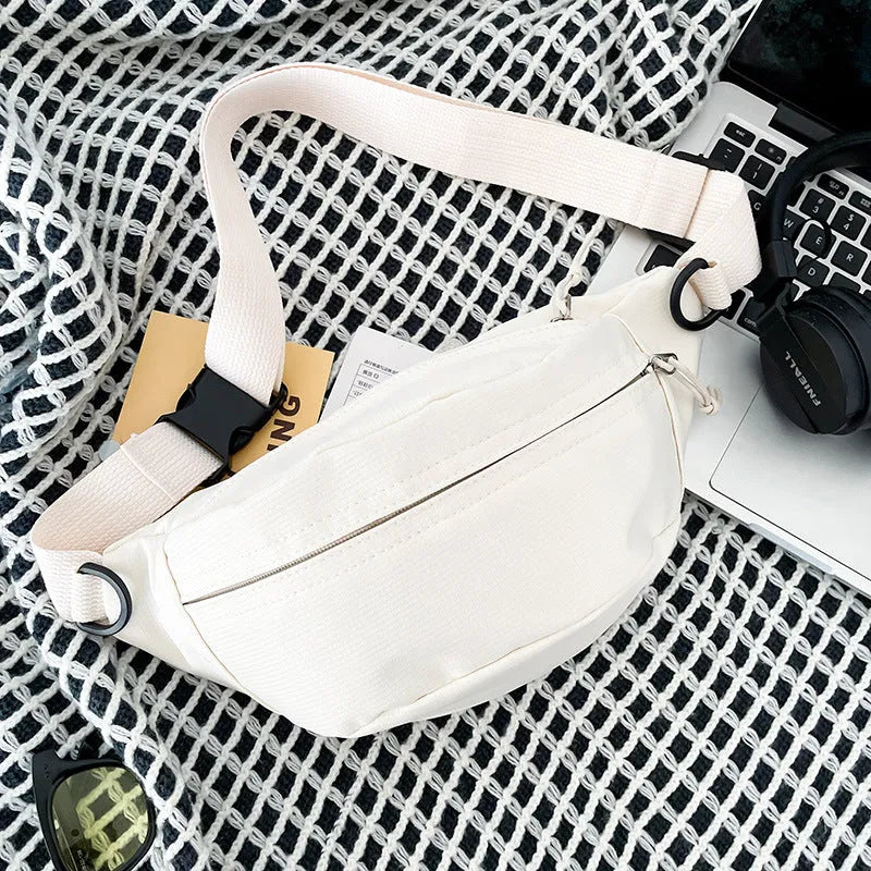 All-matching casual retro women's messenger bag in horizontal square shape, 35x10x15cm, polyester and cotton lining