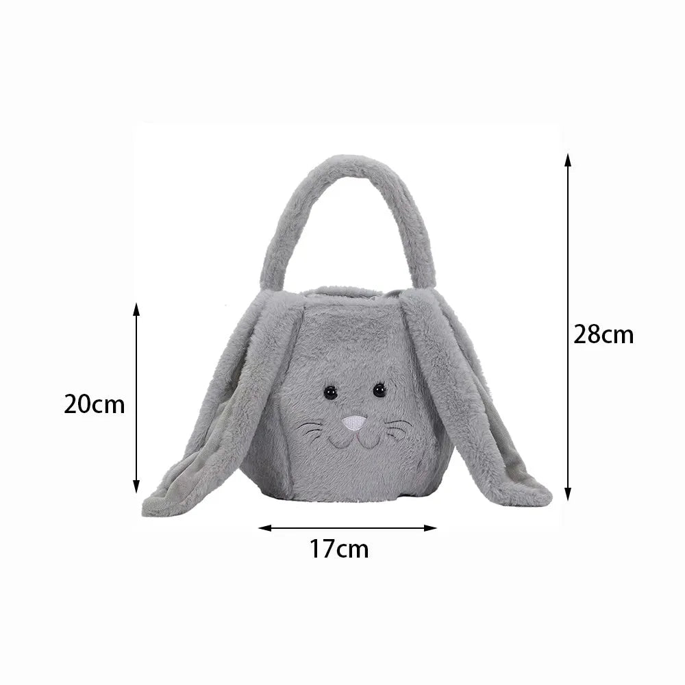 Easter Bunny Basket Bucket headband in cotton, one size, white colour option