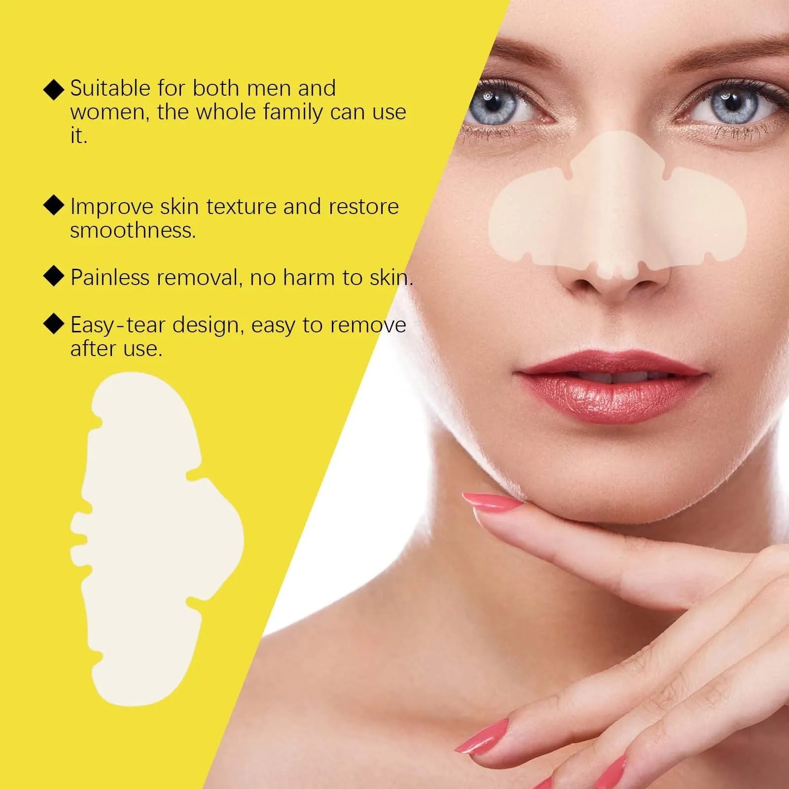 12 hydrocolloid invisible concealer nose patches for pore cleansing and acne treatment