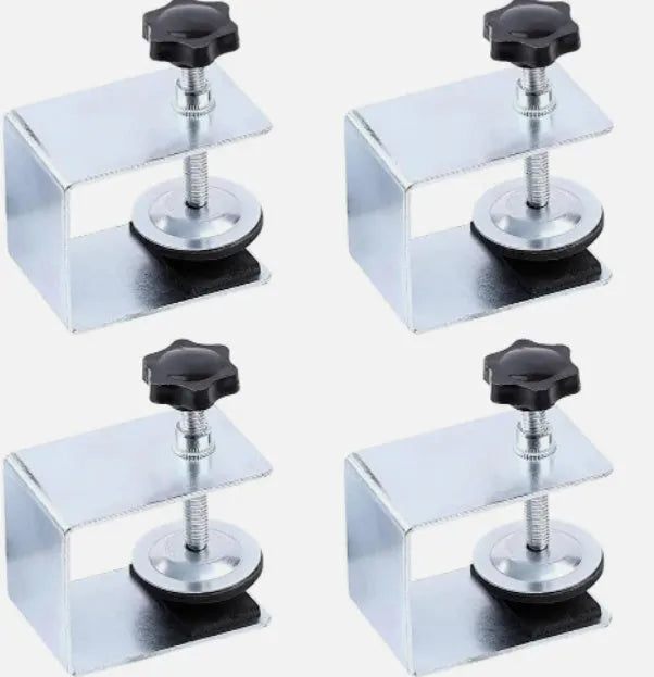 Stainless steel drawer panel fixing clip for cabinet and drawer assembly