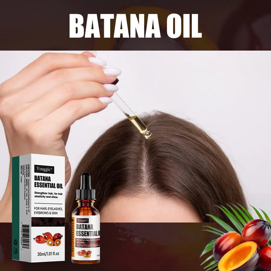 Organic Batana essential oil 30ml bottle for hair moisturising and repair