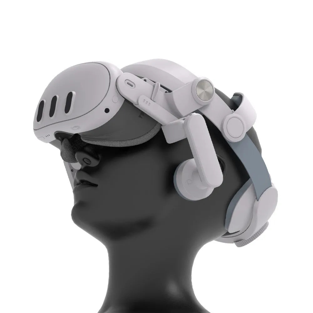 VR head wear accessory with ABS frame, hot pressed cotton pad, and optional 5000mAh battery for Q3 T3 goggles