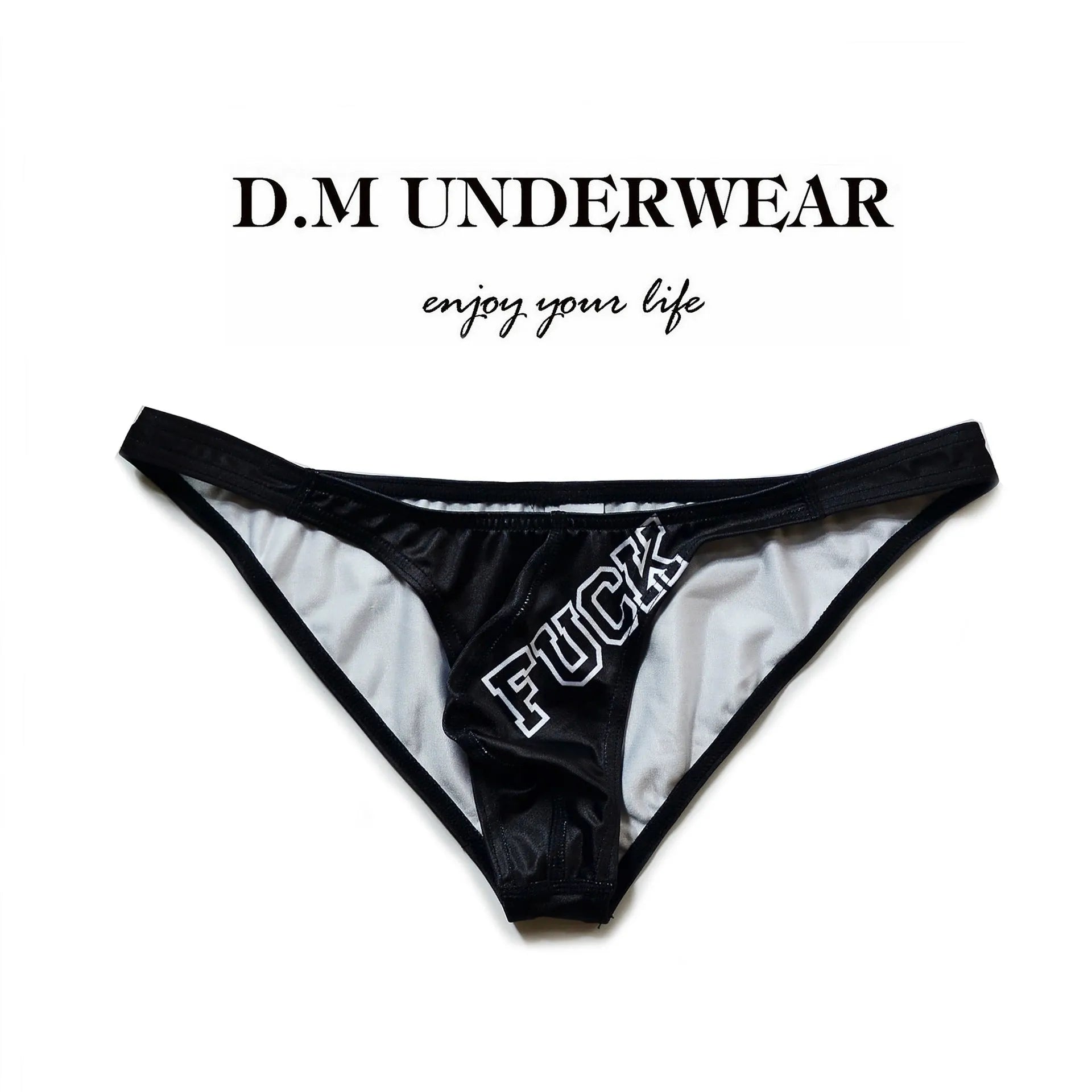 Low waist white polyester briefs for women on a mannequin.