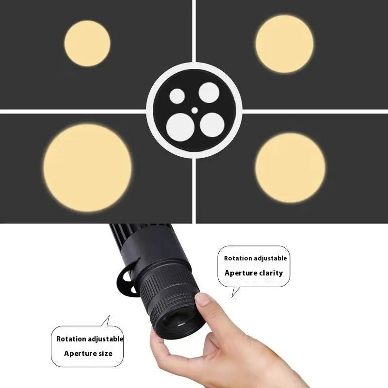 Black surface-mounted LED spotlight with aluminium housing for restaurant atmospheric lighting