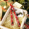Home Christmas banquet decoration atmosphere paraffin cylinder candle in bright red, 2.2x25cm with 5-8 hour burn