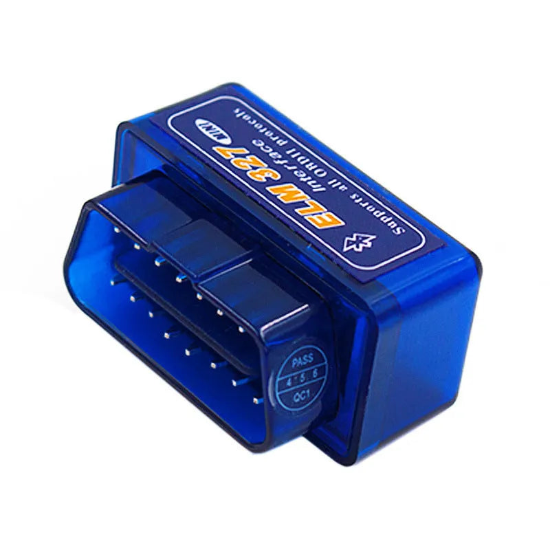 Compact Bluetooth OBD2 auto fault detector for vehicle diagnostics and engine code reading