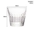 Whiskey shot glass thick bottom crystal 301-400ml capacity multiple colour options