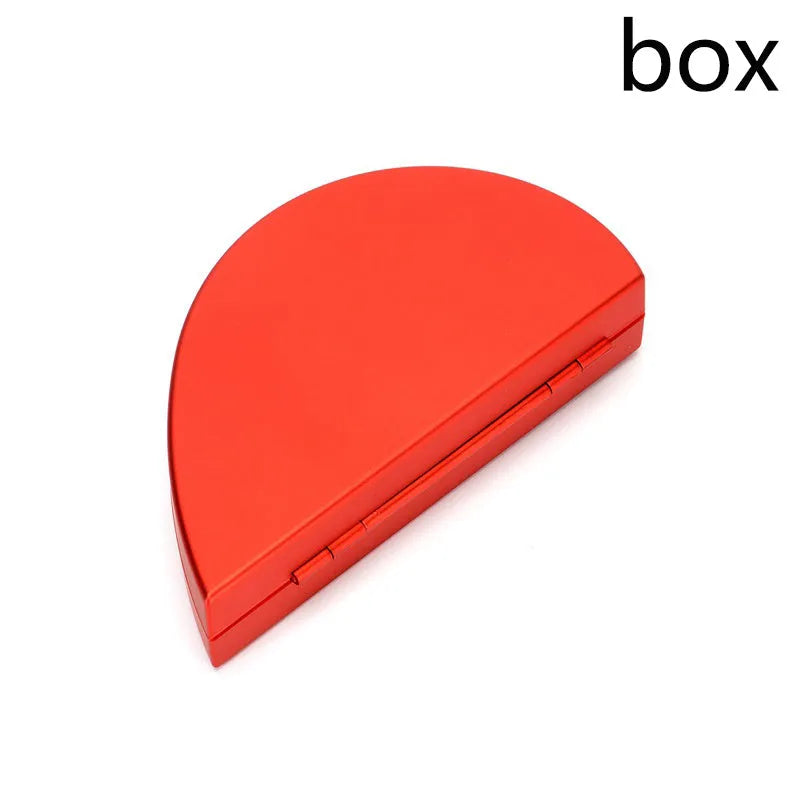 Red heart-shaped rotating ring box with 3D love motif and rose decoration for jewellery packaging