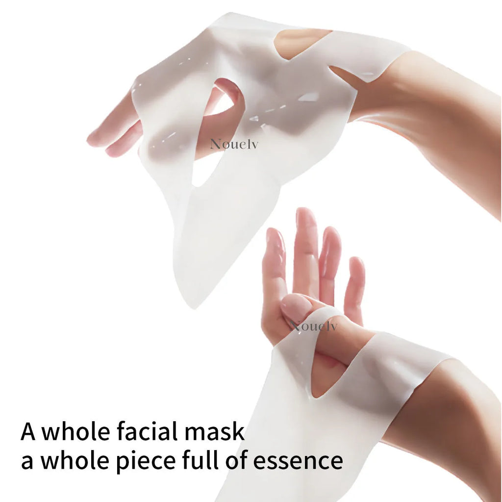 Collagen patch mask set containing 4 pieces for facial skincare with moisturising properties