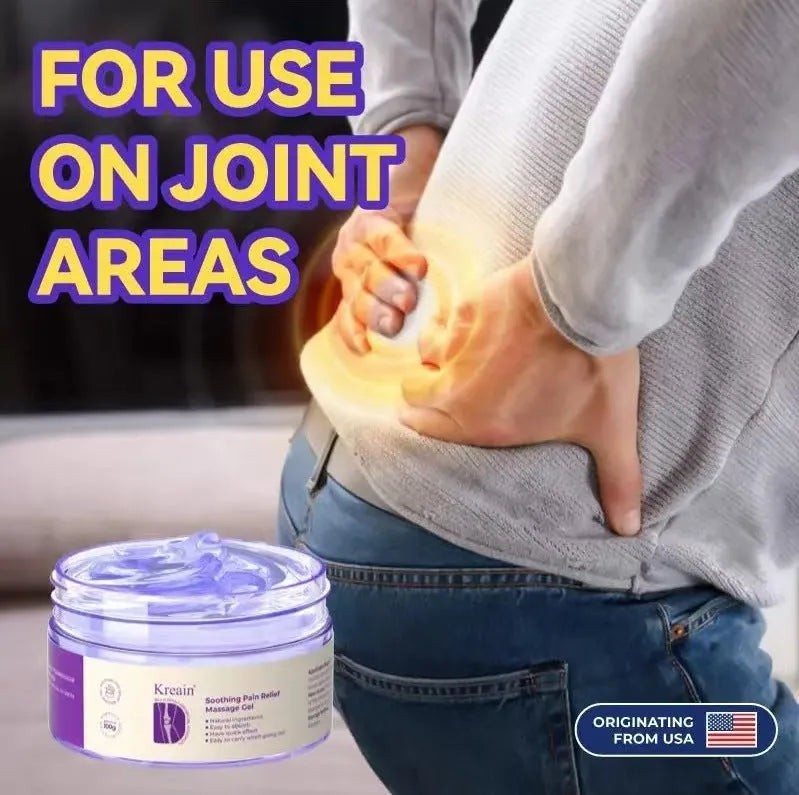 100g tube of joint pain relief gel with natural menthol extract