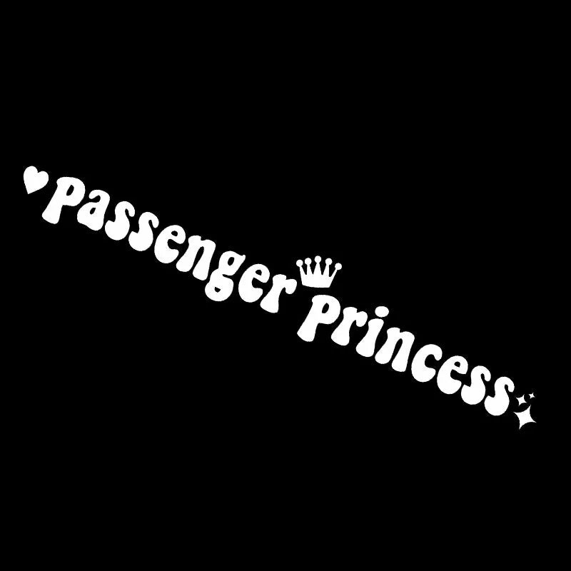 Passenger Princess car sticker for rearview mirror decoration in four colour options