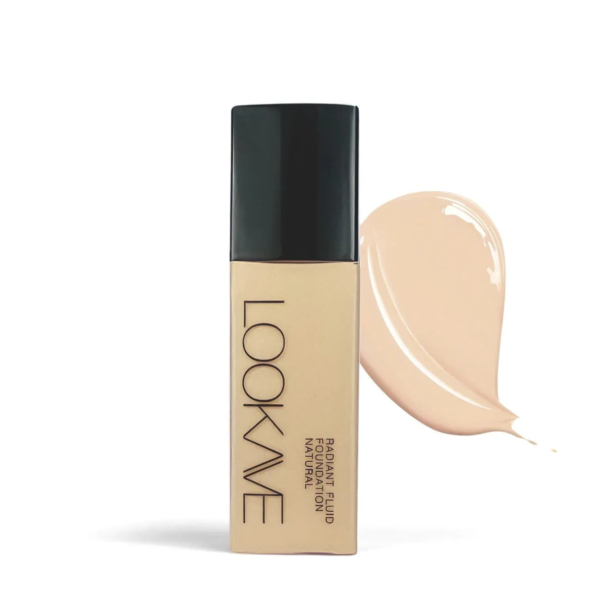 LOOKAVE matte liquid foundation bottle in Ivory White shade, 21g size