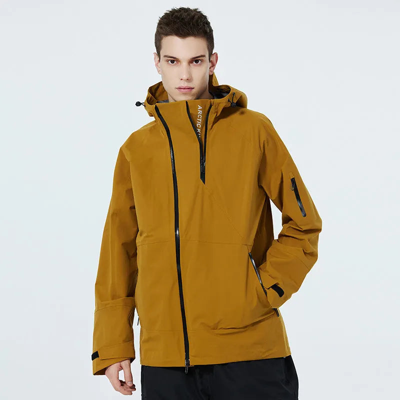 A unisex windproof and waterproof ski suit for snow sports, available in multiple colours.