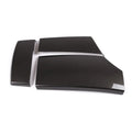 Three ABS plastic armrest protective covers with carbon fibre pattern design for vehicle centre consoles