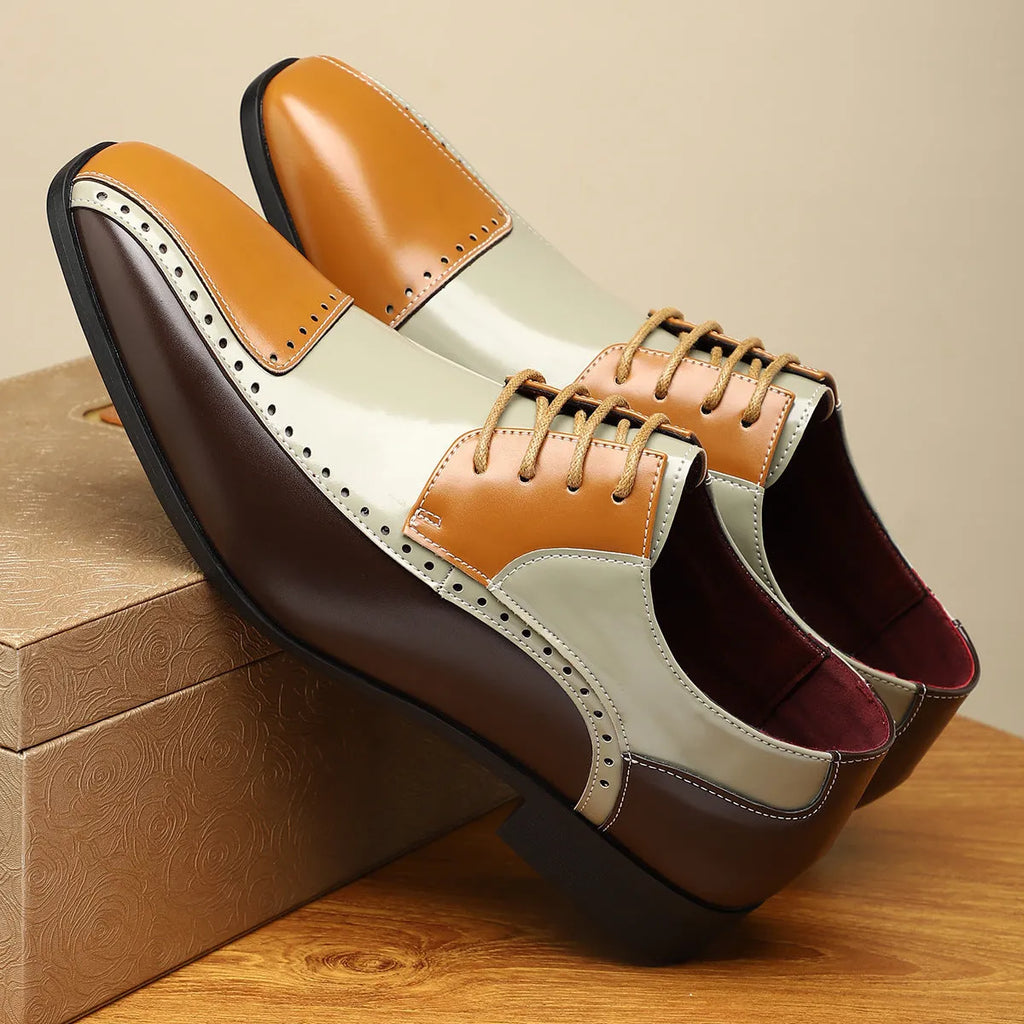 Men's low-top casual shoes in purple with leather stitching details and EVA sole