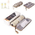 Portable camping LED light in off white or dark grey colour with button switch