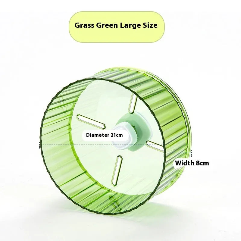 21cm plastic parrot running wheel toy in multiple colours for bird cage exercise