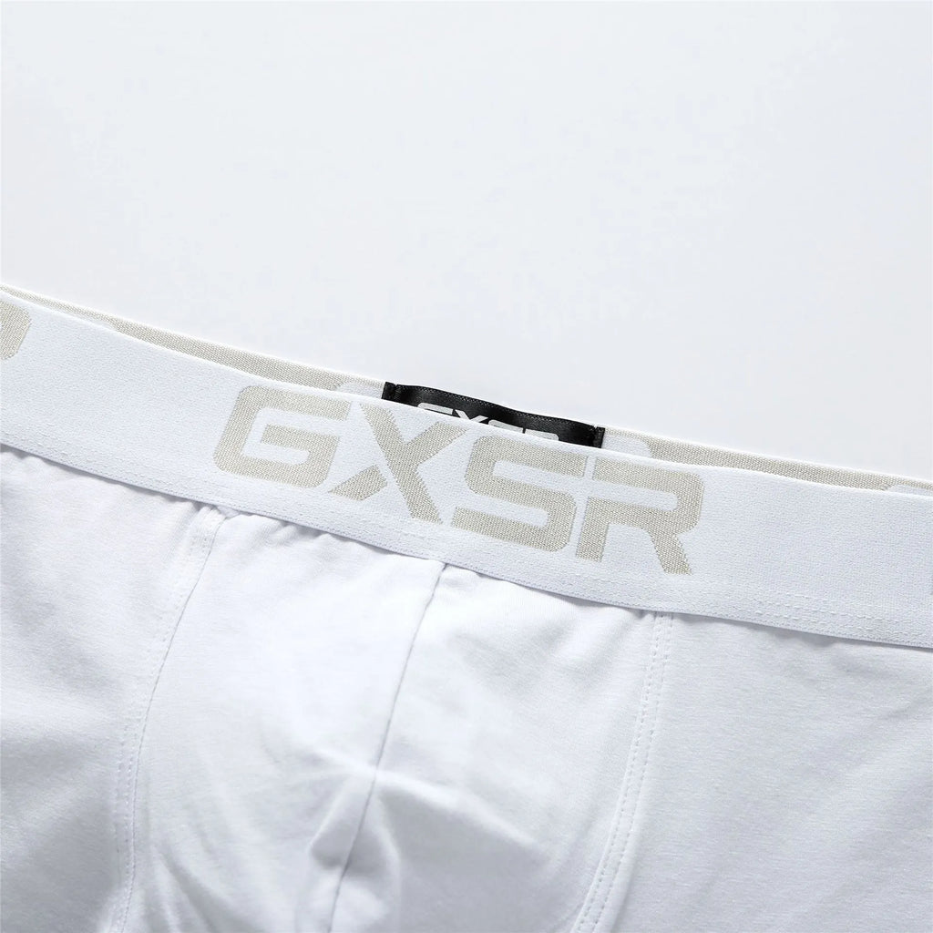 Men's purified cotton low waist boxers in solid colour available in black white and grey