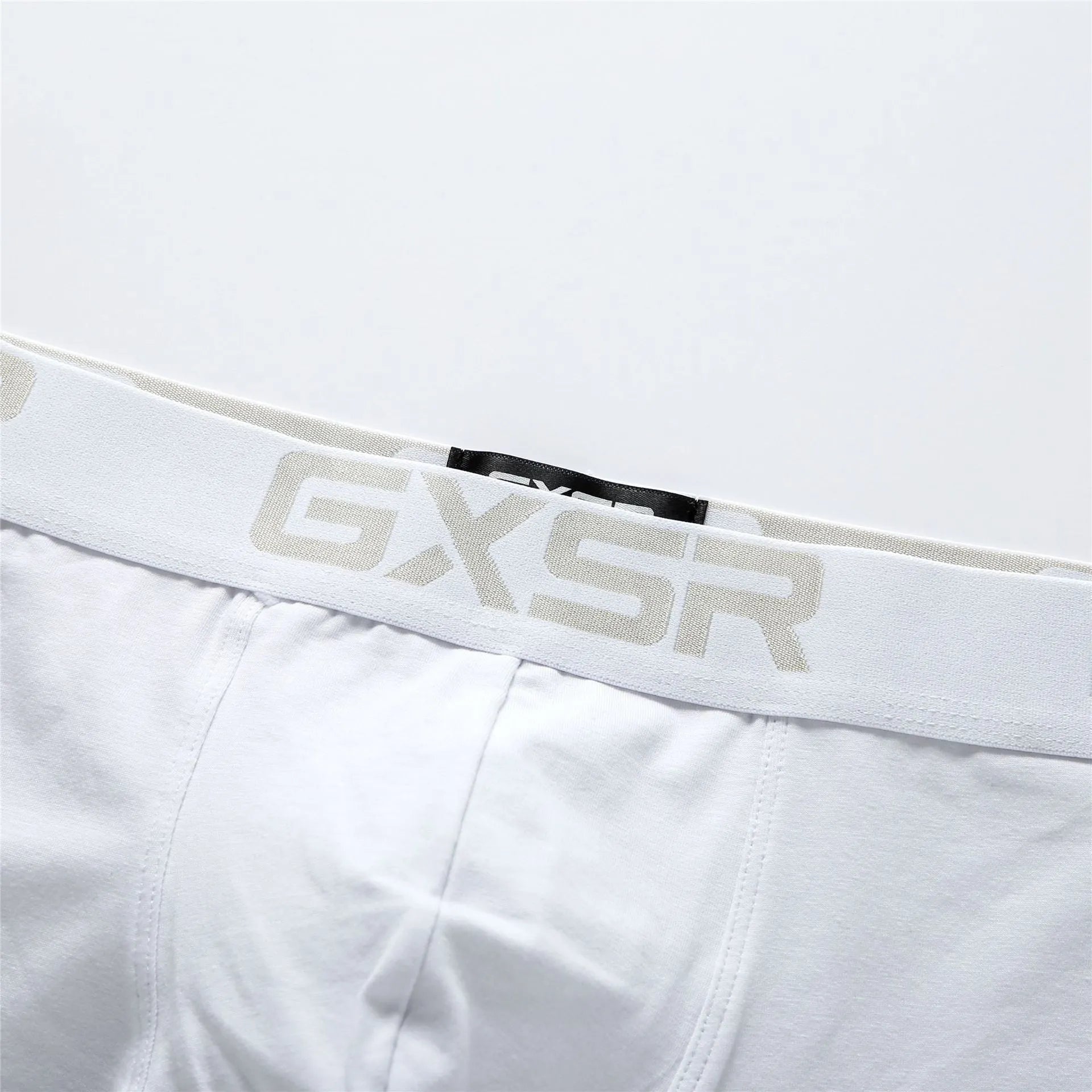 Men's purified cotton low waist boxers in solid colour available in black white and grey
