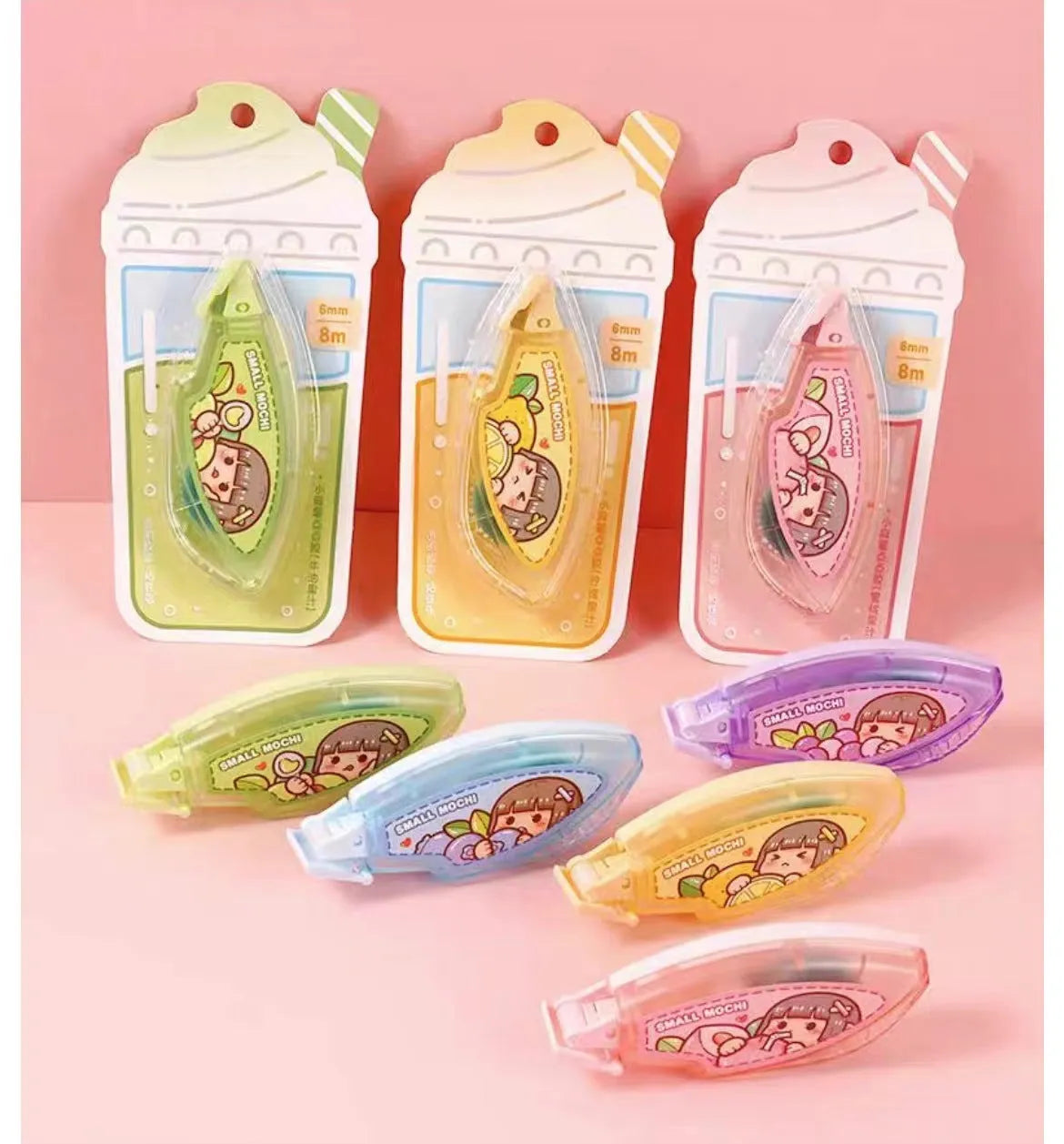 Dotting glue in fruit juice colours for hand accounts and student stationery with high viscosity adhesive