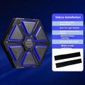 Electronic boxing wall target with rhythm training functions and dual installation options