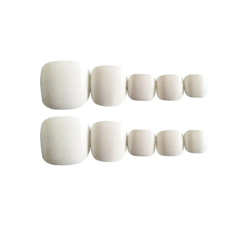 Starry sky pattern false nails for women with solid colour design and included nail glue