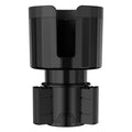Matte black adjustable car cup holder expander for oversized bottles and cups